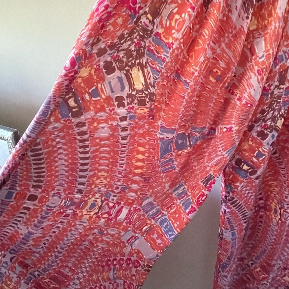 Alexis silk romper in beautiful shades of pink and purple